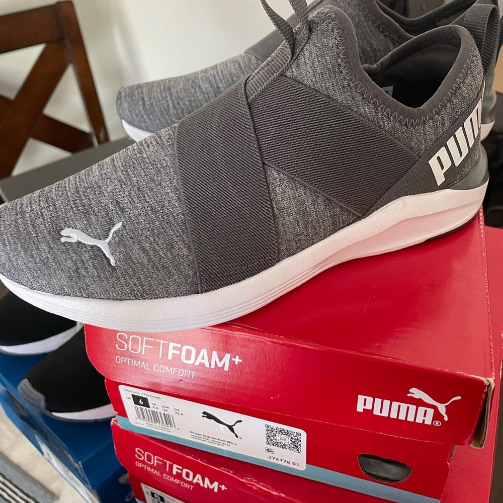 Puma Prowl Slip on size 6, gray